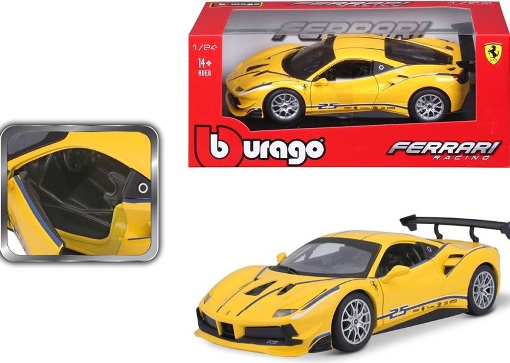 BBURAGO 488 Challenge Car vormontiert 1:24