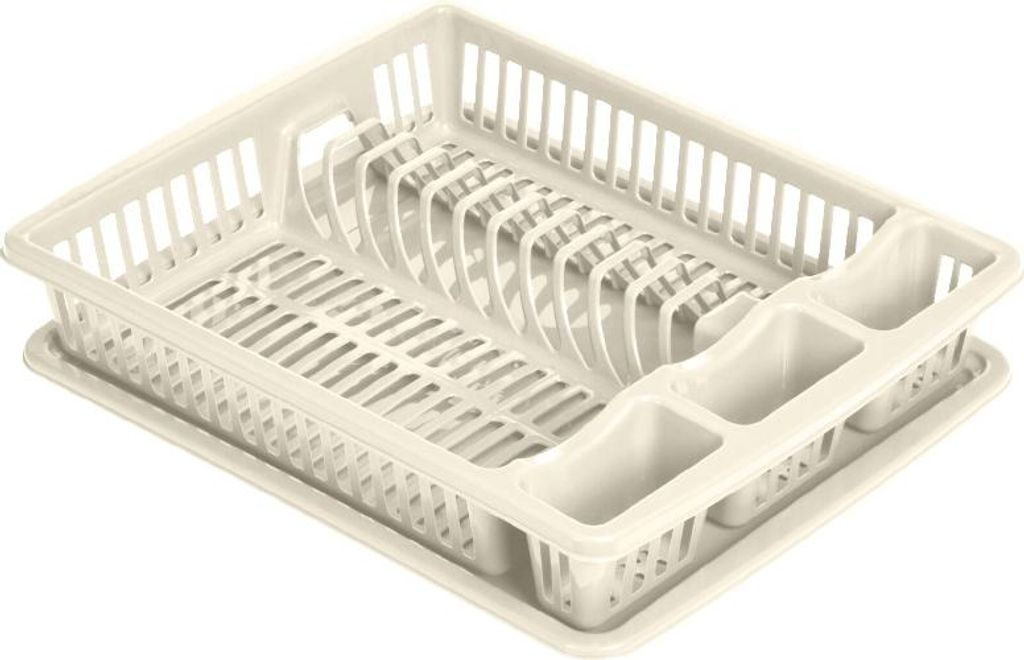Abtropfgestell Kunststoff 46 x 36,5 x 8 cm beige