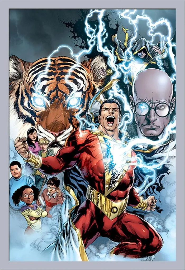 Grand cadre photo Shazam anti-poussière pour protéger votre affiche