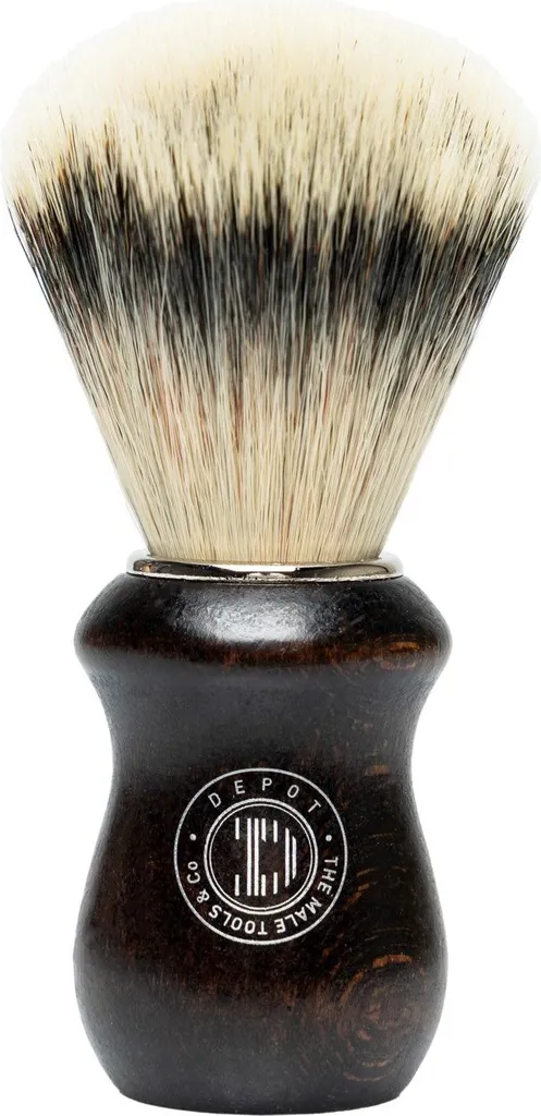 Blaireau Visage de Luxe Depot No. 731 Accessoire Rasage en Bois