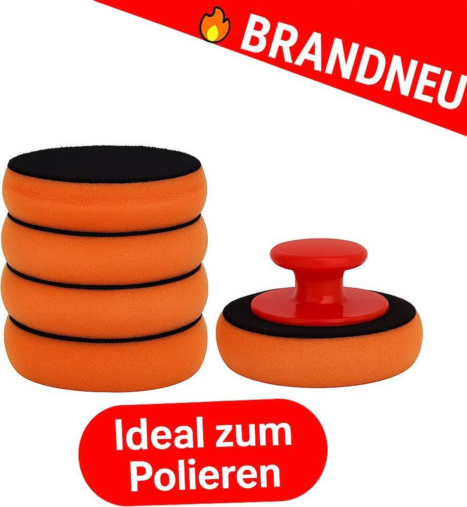 Auto Polierpad Set Mikrofaser Schwamm Tuch Wachs Autopflege Reinigung Werkzeug