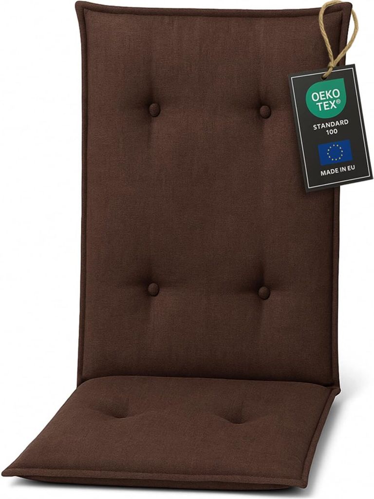 Pillows24 Vankúš na záhradné kreslo -120x50x8 cm / Hnedá / Obrázok produktu 