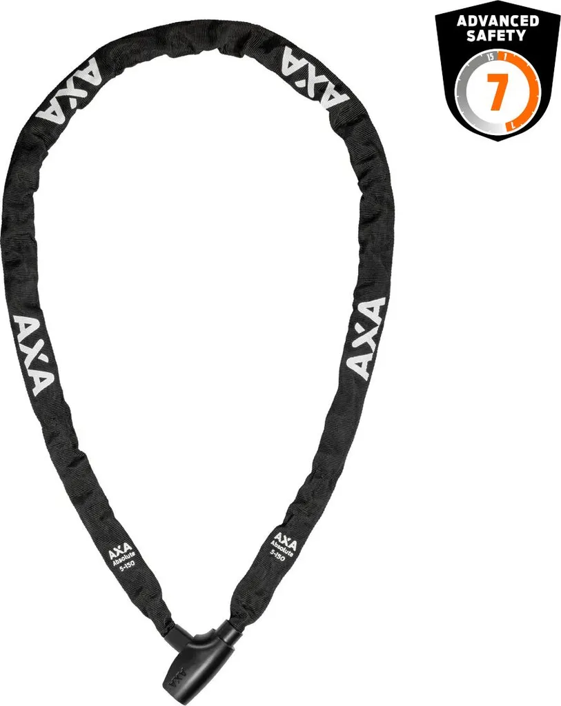 Antivol à Chaîne de Vélo AXA Absolute 5-150 Maillons Acier Trempé 1,5m