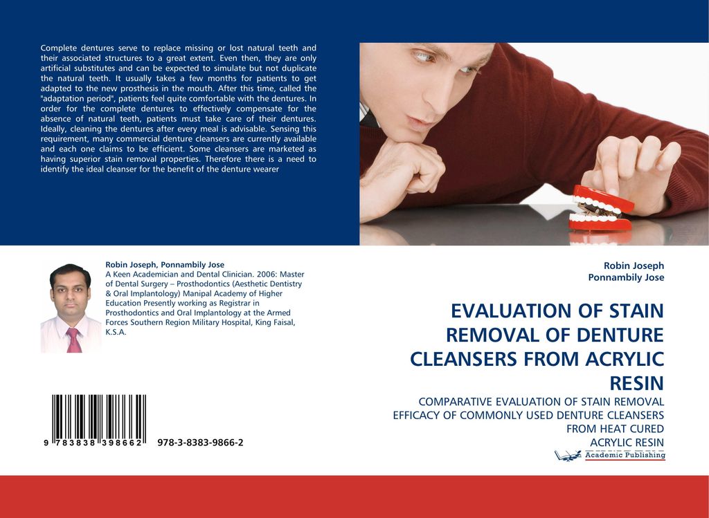 Evaluation Of Stain Removal Of Denture Cleansers From Acrylic Resin