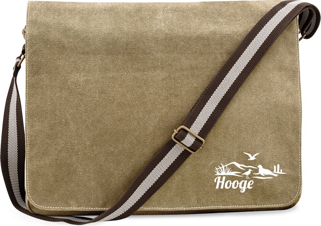 Huuraa Umhängetasche Hooge Strandmotiv 14 Liter Sahara Canvas Laptoptasche Geschenkidee