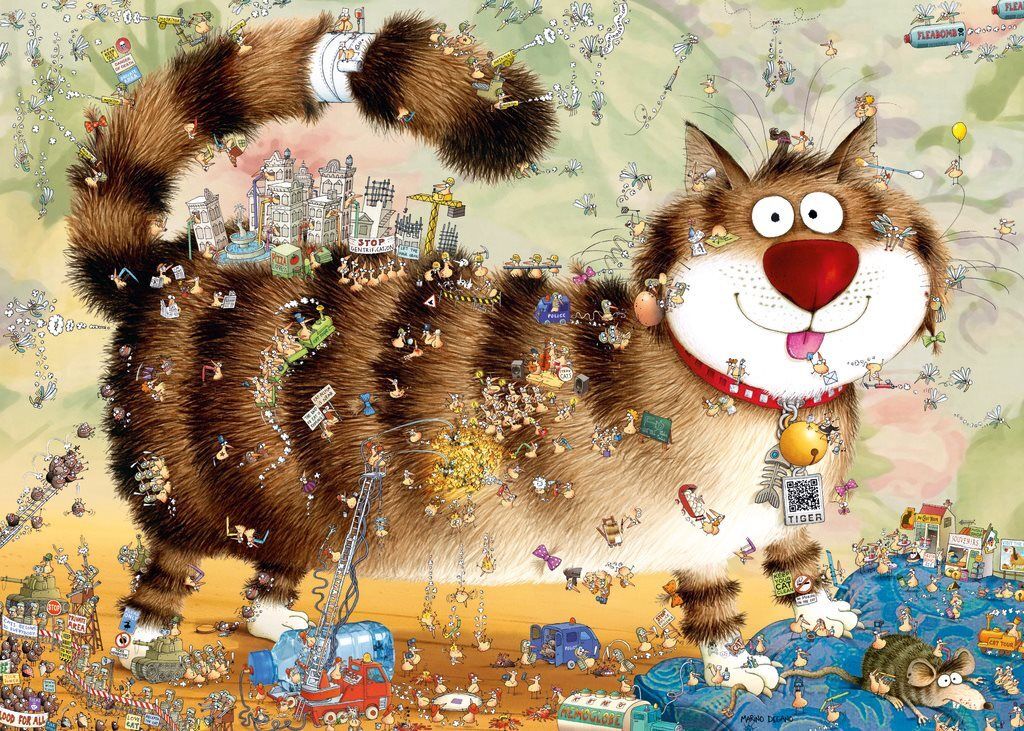 HEYE Puzzle Sul gatto 1000 pezzi Immagine del prodotto 
