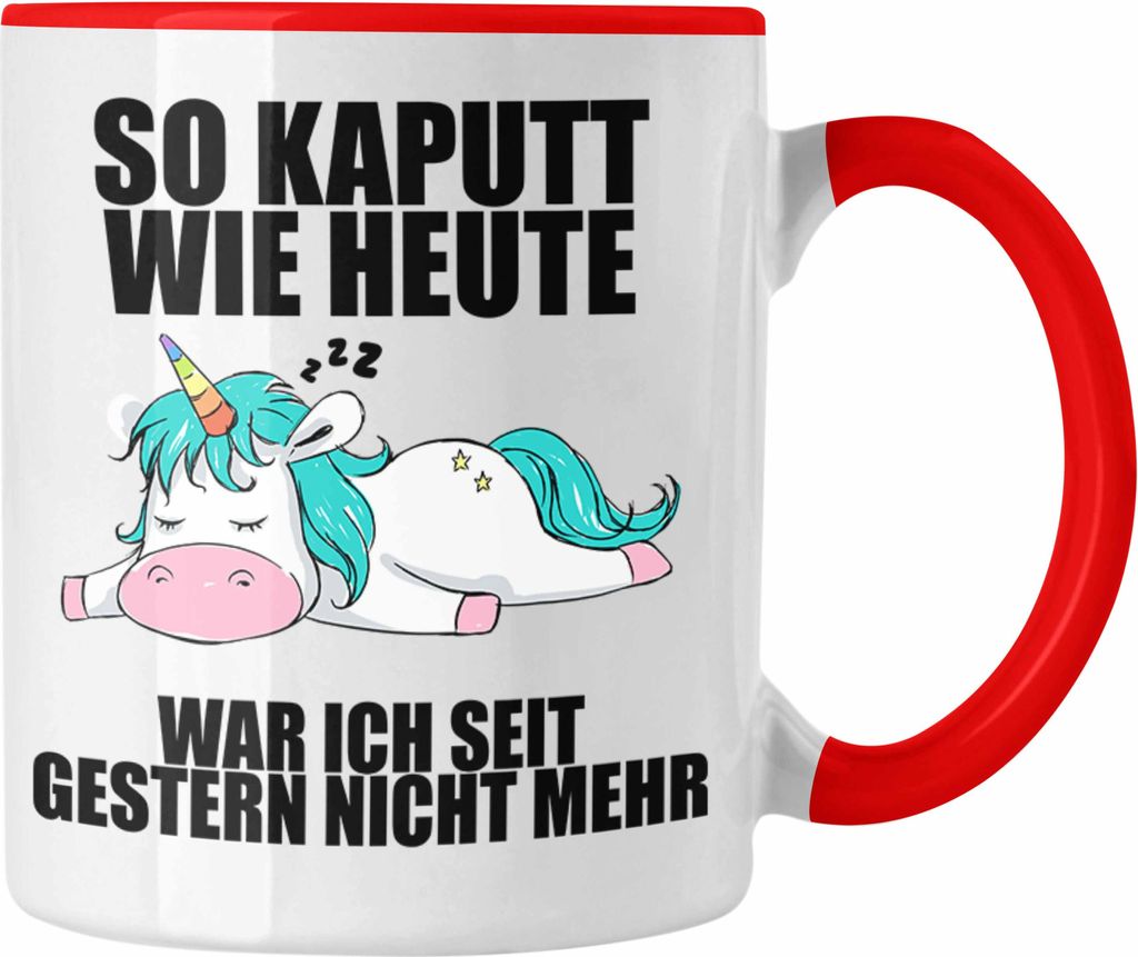 Trendation - Lustige Tassen mit Sprüchen Arbeitskollege Geschenk Kollege Mitarbeiter Geschenkidee (Rot)