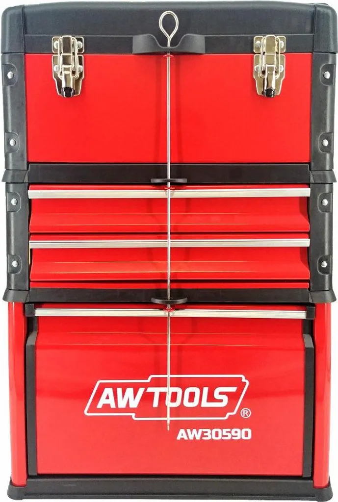 Chariot à outils Awtools en acier avec 3 compartiments de rangement - 8