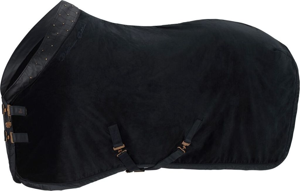 Eskadron Platinum Abschwitzdecke " VELVET CRYSTAL " , SHETTY Größe - 85cm Farbe - black