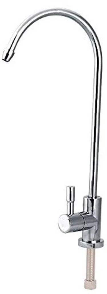 Robinet osmose inverse 1/4'' en acier chromé pour filtre à eau cuisine