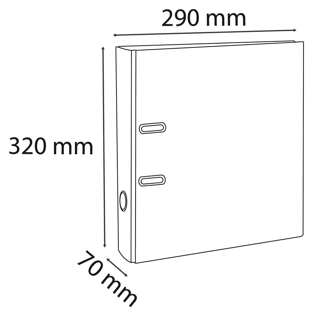 Exacompta 53743E Classeur Dos 70mm - PVC Vert Rigide (Pack de 10) - 6