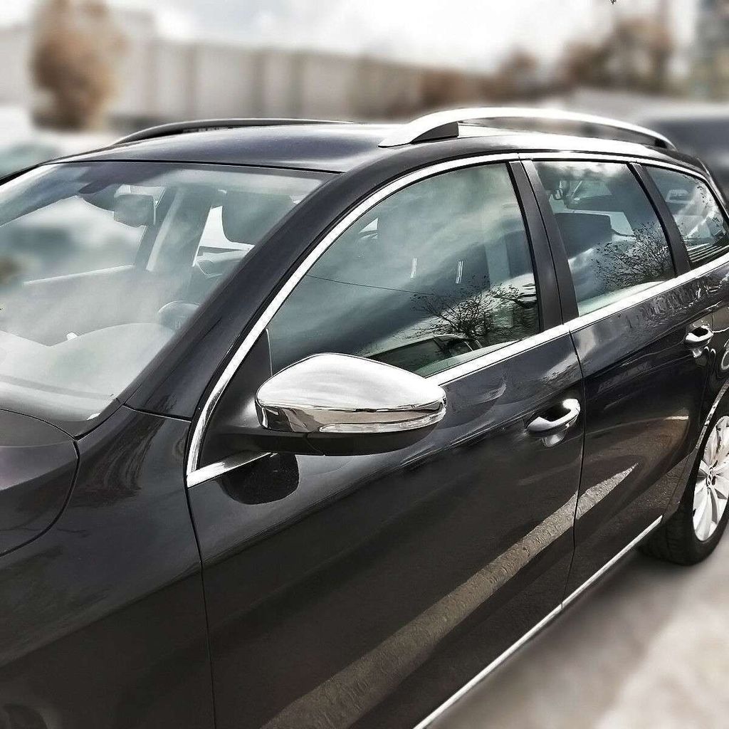 EDELSTAHL SPIEGELKAPPEN für VW EOS | JETTA 6 | PASSAT B7; CC | SCIROCCO | BEETLE