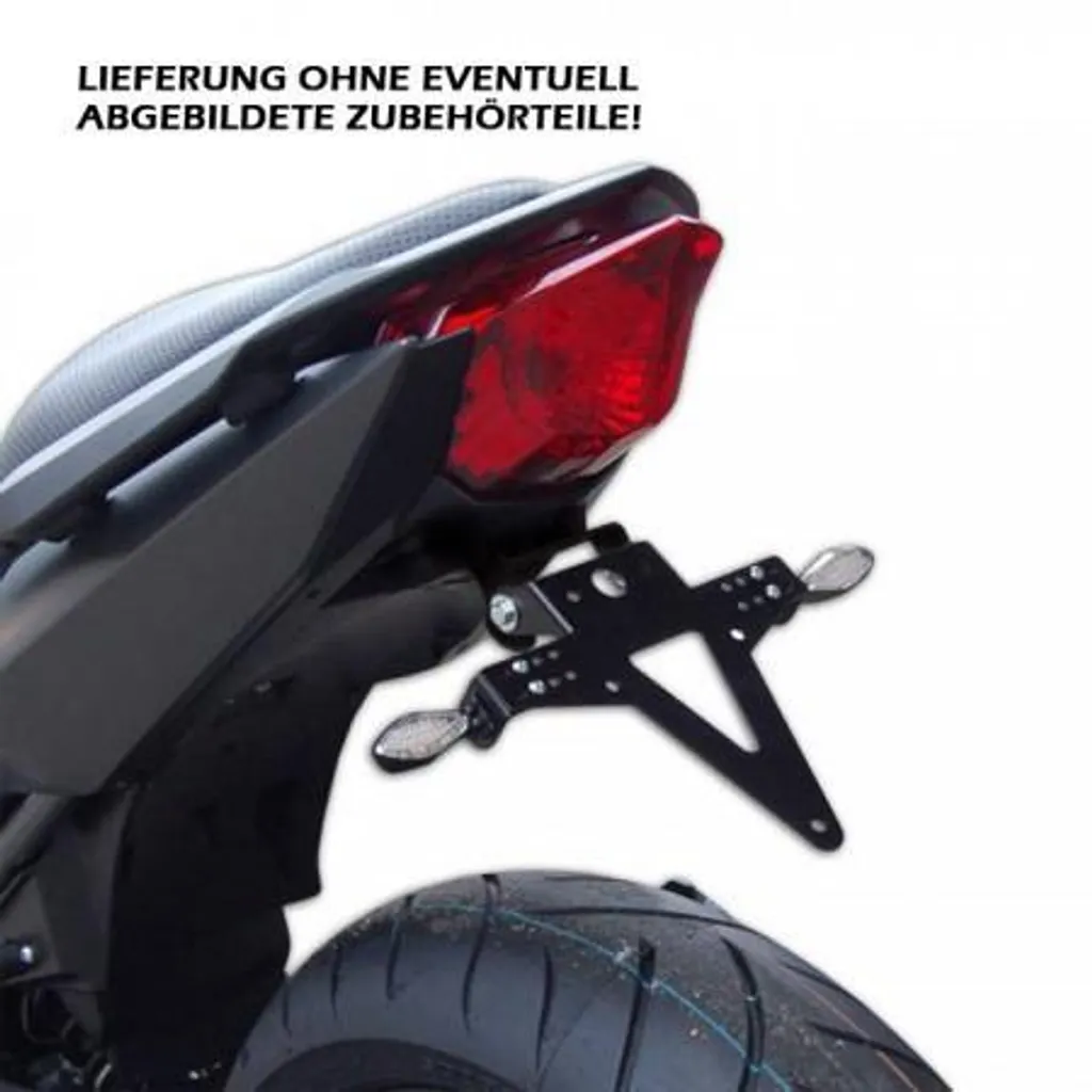 Support de Plaque Moto pour Yamaha XJ6 et Diver 09-16 - Accessoire Châssis