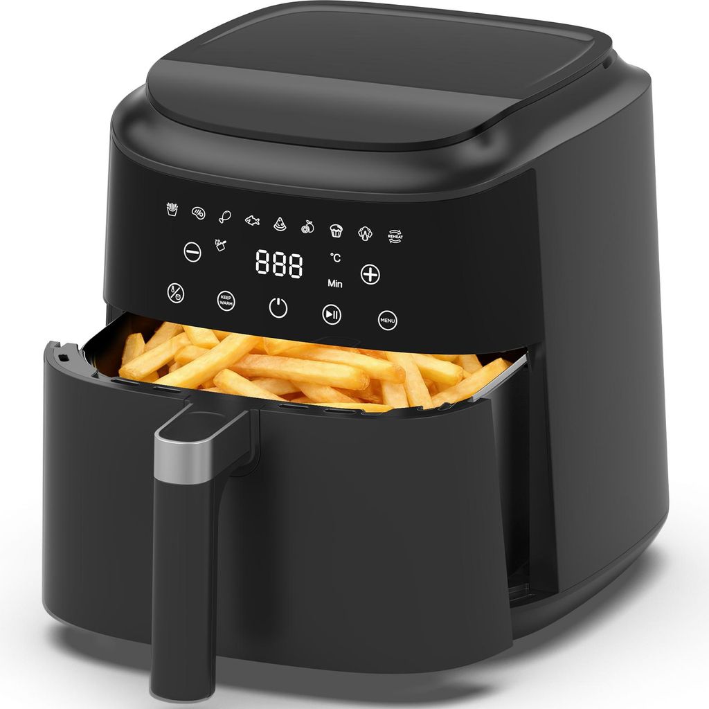 Horkovzdušná fritéza, 6 L, digitální dotykový displej, Obrázek produktu 