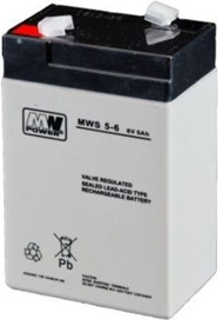 Akumulator AGM 6 V 5 Ah 3-5 lat 70 × 47 × 107 mm 0,80 kg Obrázek produktu 