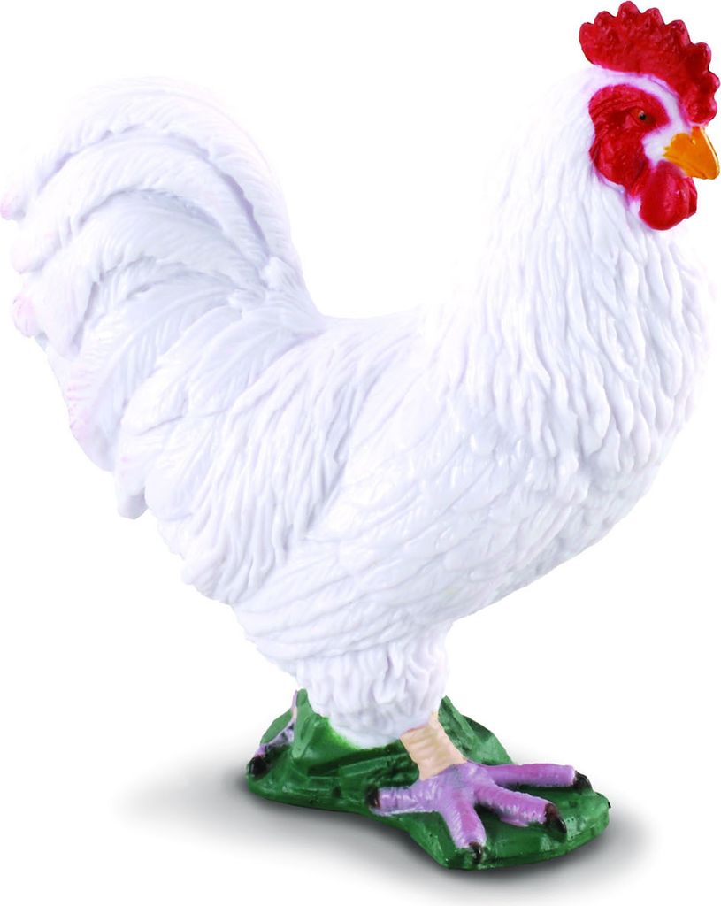 Collecta 88128 Hahn weiss 6 cm Bauernhof