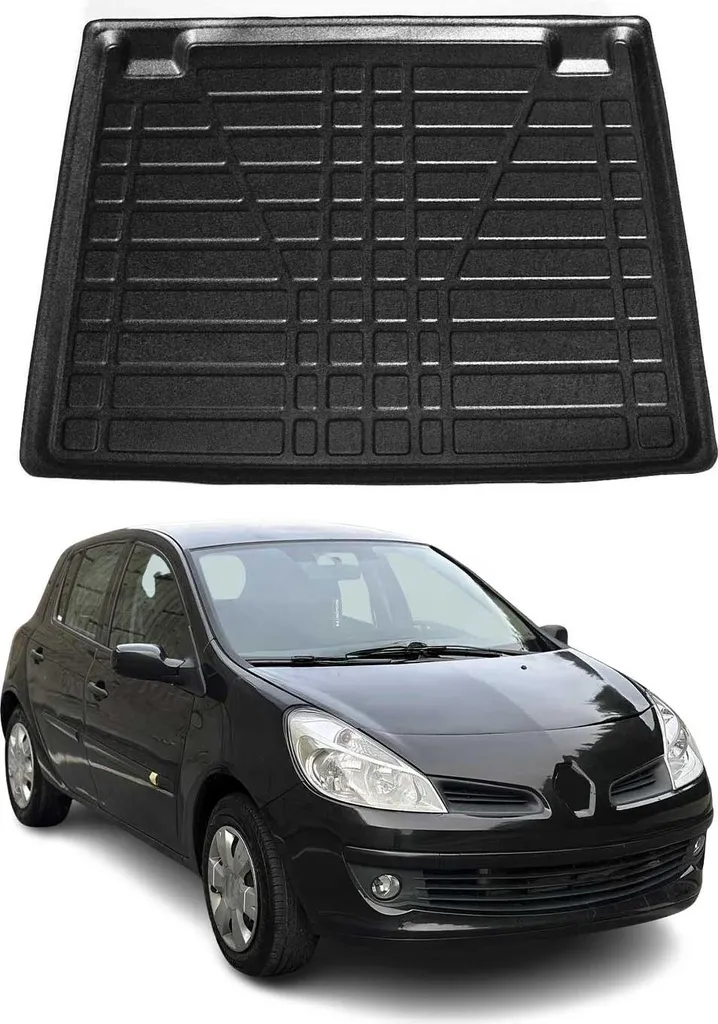 Tappeto Bagagliaio Renault Clio Wagon 2006-2012 Vasca Baule Gomma