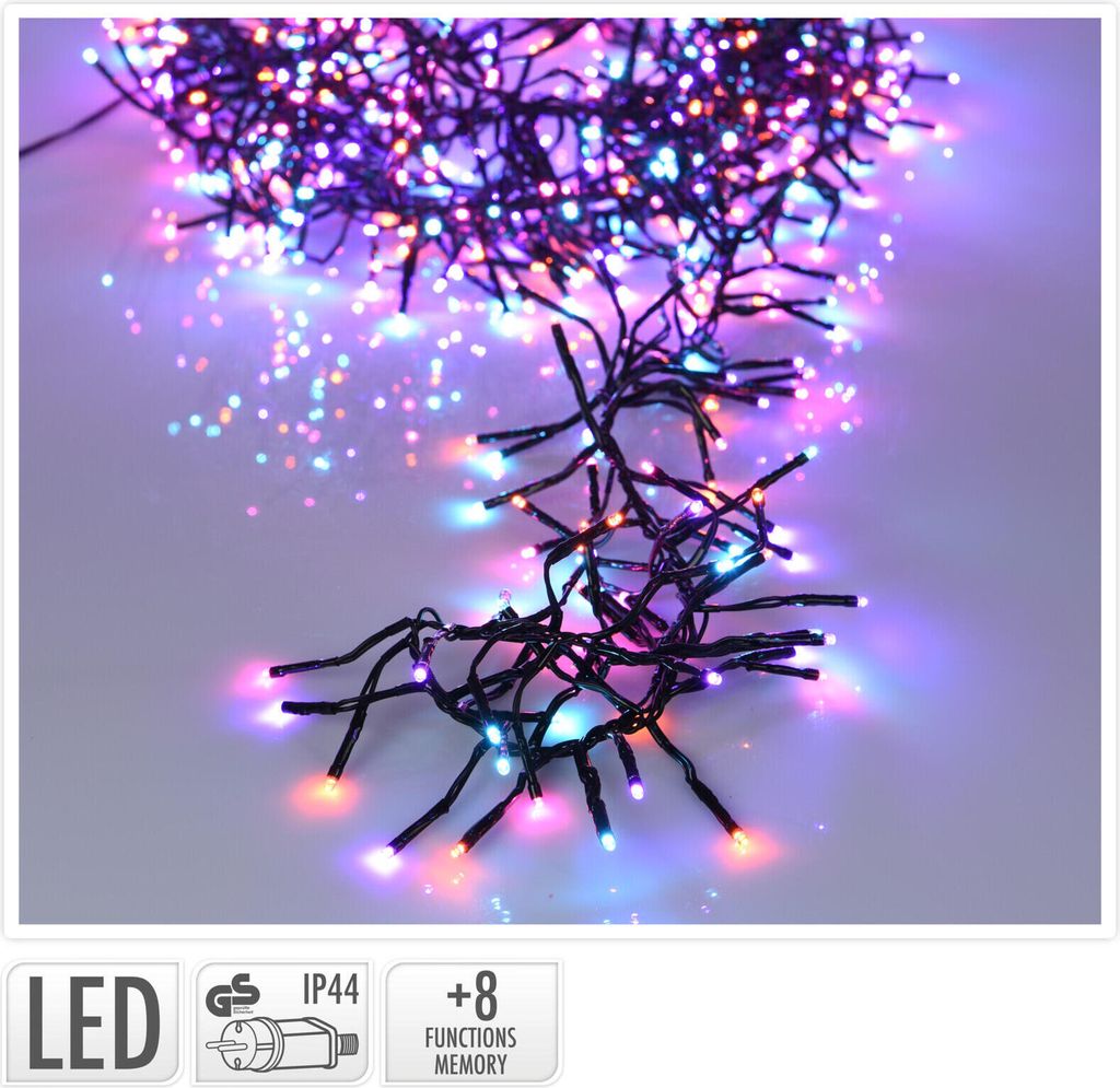 osvětlení vánoční  5,6m 768LED duhová (MO, ORANŽ, RŮŽ), 8 Obrázek produktu 