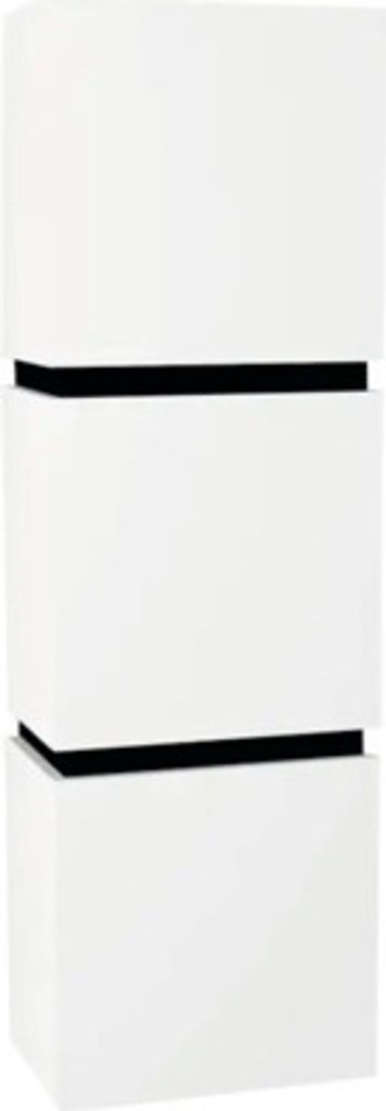 Hängeschrank mit 3 Türen Devo Viva 2.0 rechts BxHxT 40x127x26 cm premium white matt
