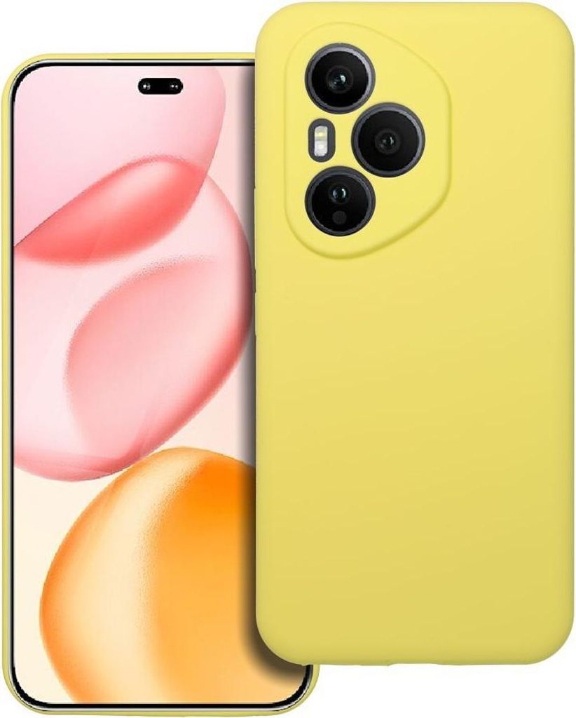 Case passend für Honor 400 PRO Silicone 2mm yellow