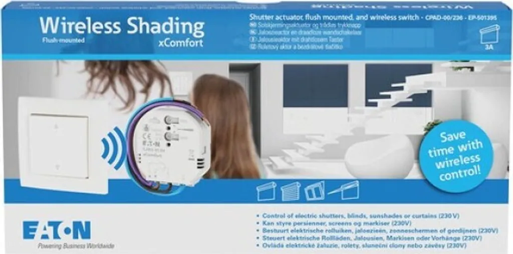 Interrupteur Eaton xComfort pour créer un va-et-vient sans câblage