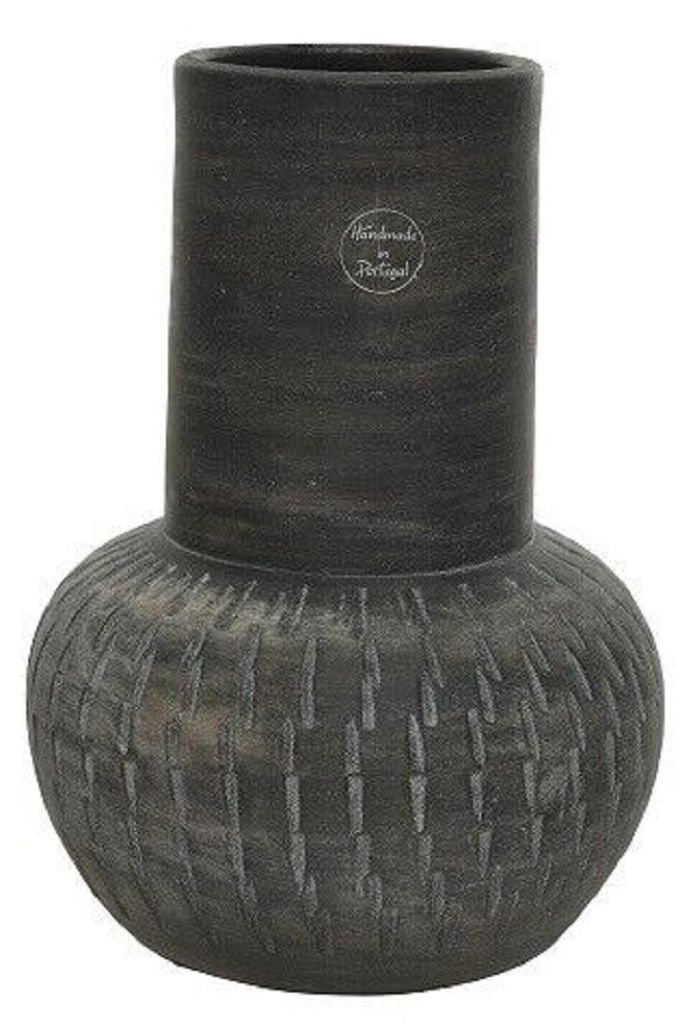 Vase Bodenvase Blumentopf Terrakotta Dunkelbraun Höhe 30 cm Produktbild 