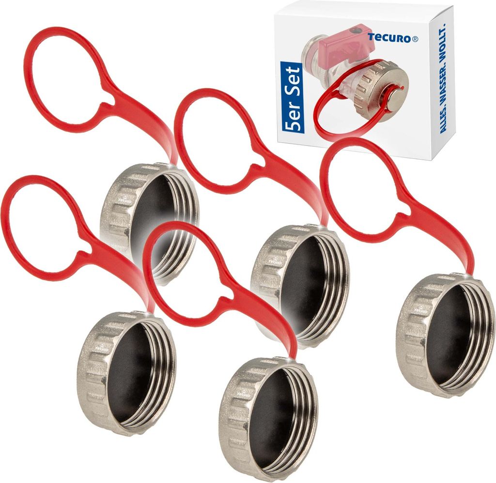 5 pezzi tappo tecuro 3/4 pollici per rubinetto KFE - con Immagine del prodotto 