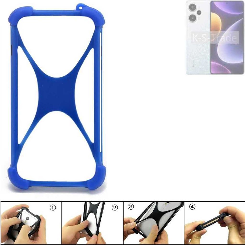 K-S-Trade Handy Hülle kompatibel mit Xiaomi Redmi Note 12 Turbo Silikon Schutzhülle Cover Case Bumper Silikoncase TPU Softcase Schutz Hülle