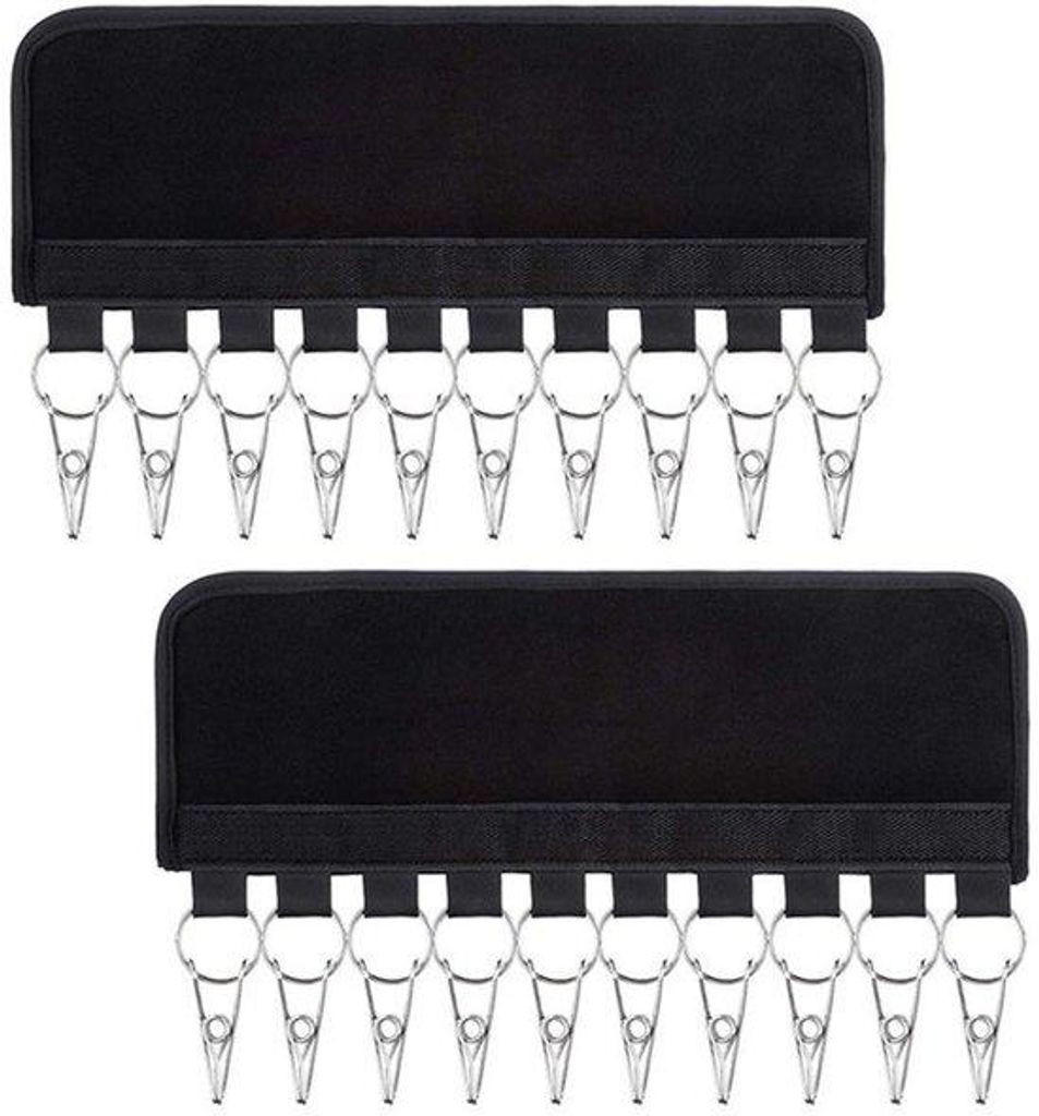 Magische Ophangclip - Set van 2 - Draagbare Roestvrij Stahl-Haken Translated to German:Magische Haken - Set von 2 - Tragbare Roheinstahl-Haken