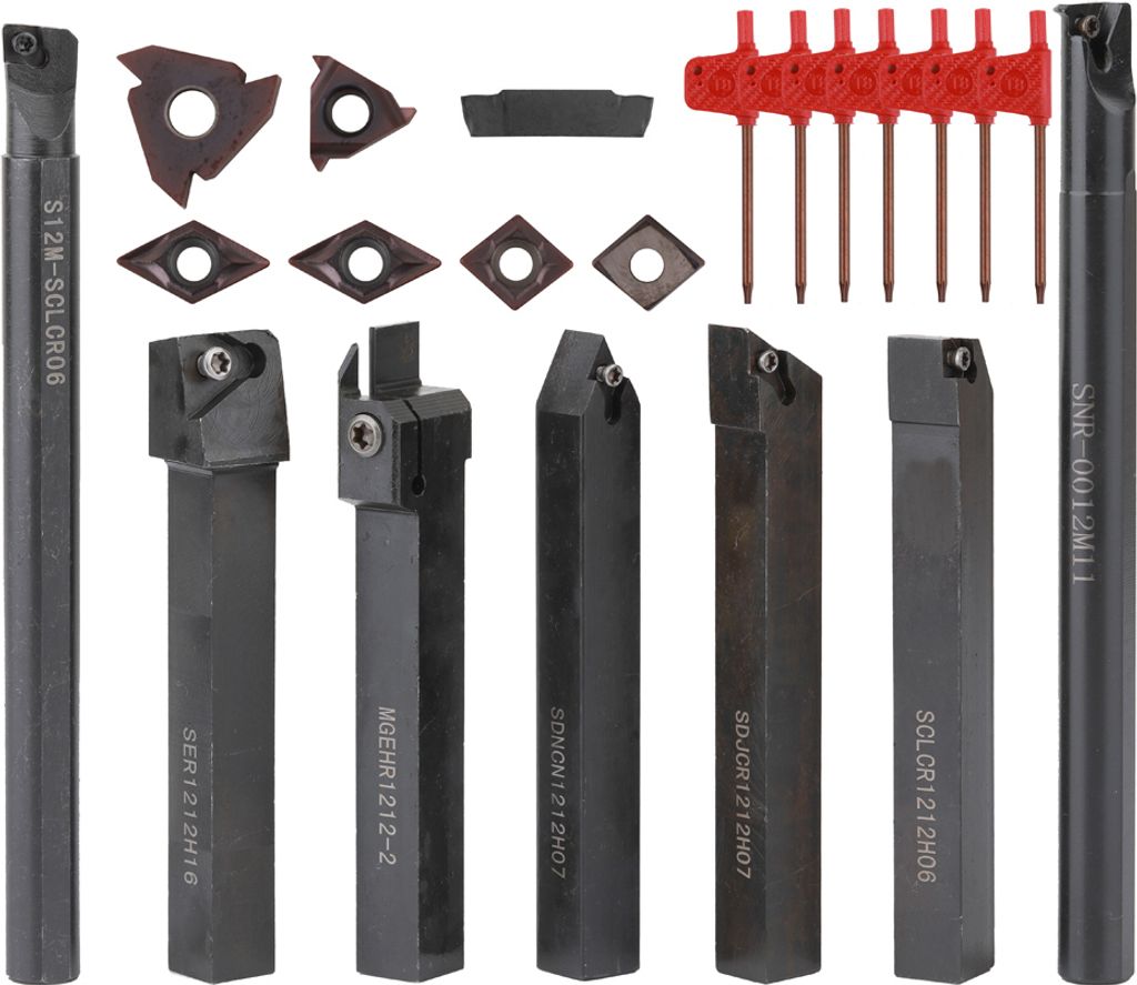 12mm Drehmeißel,Multifunktions-Drehmeißel,Schaft-Drehmeißel,Halter-Drehmeißel,Bohrstangen-Drehmeißel,Mit Vollhartmetall-Drehmeißel,Einsatz-Sc...