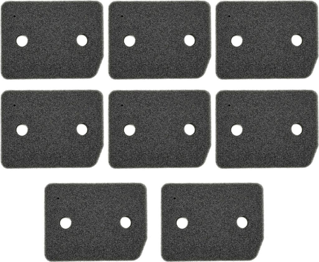 8x Trade-Shop Sockelfilter / Schaumstoff-Filter / Schwammfilter kompatibel mit Miele TMB600-40 TMB640WP TMC547WP TMC640WP TMG400-40 TMG440WP TMG600-40