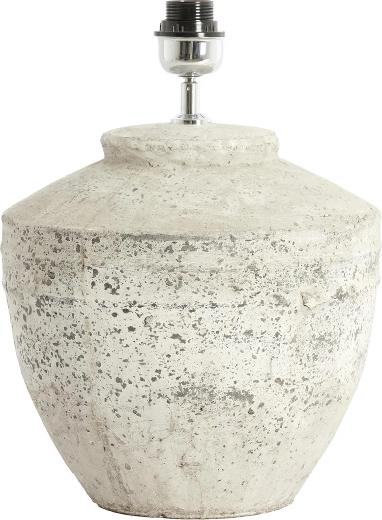 Light & Living Pied de Lampe TOBA Ø29 H40 cm - Finition Antik Gris
