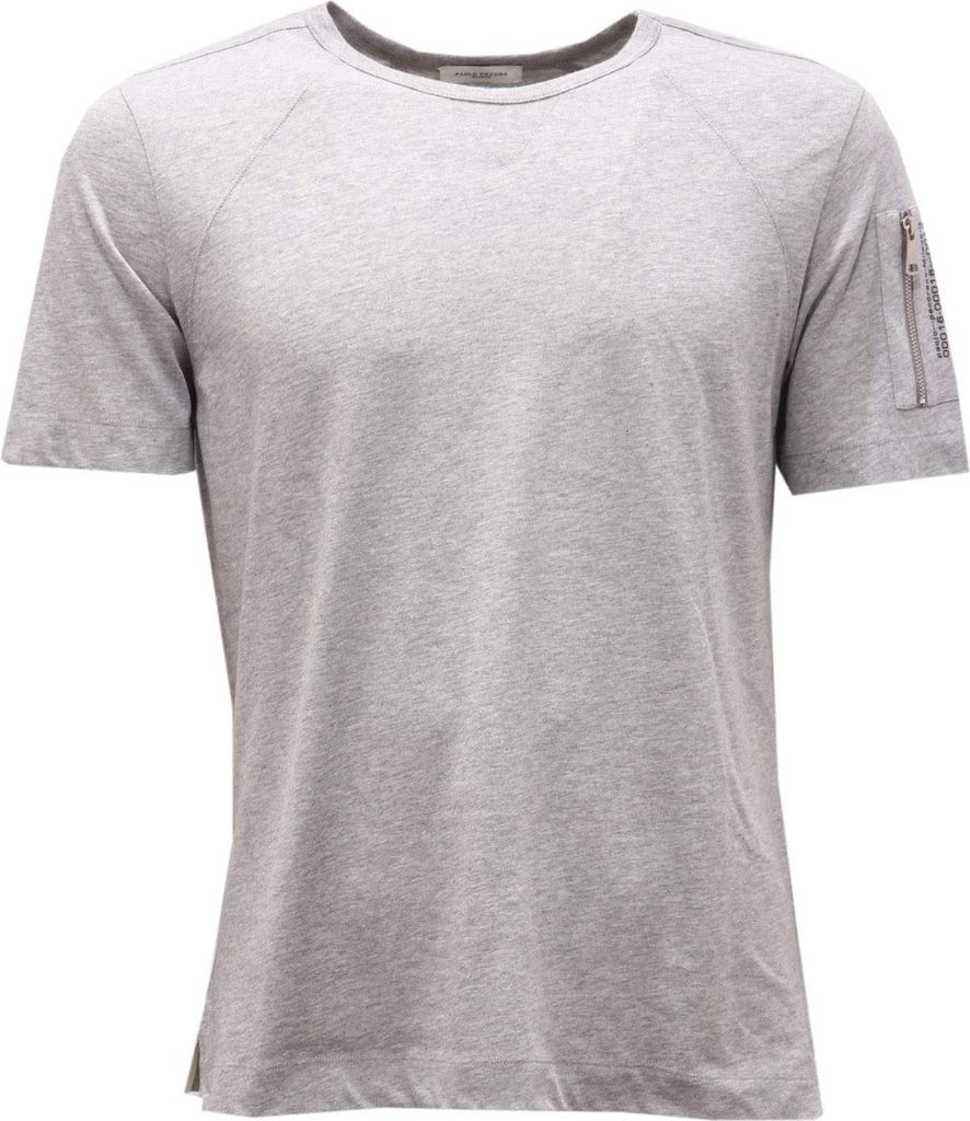 6734AG maglia uomo PAOLO PECORA grey Baumwolle t-shirt man