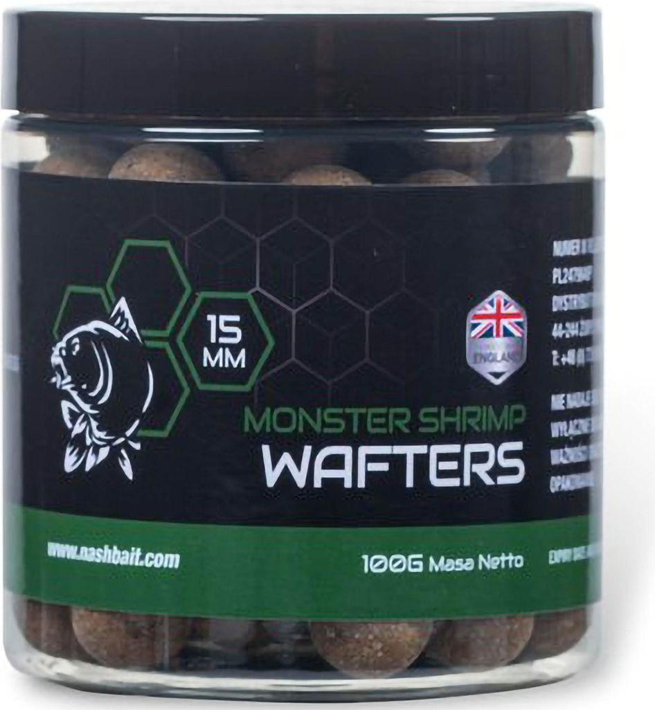 Nash Monster Shrimp Wafters 15mm 100g