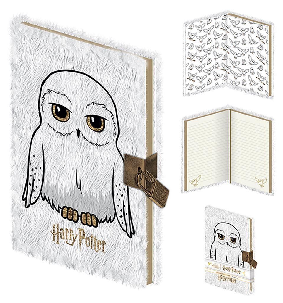 Harry Potter (Hedwig) A5 Lockable Notebook (Plush) Produktbild 