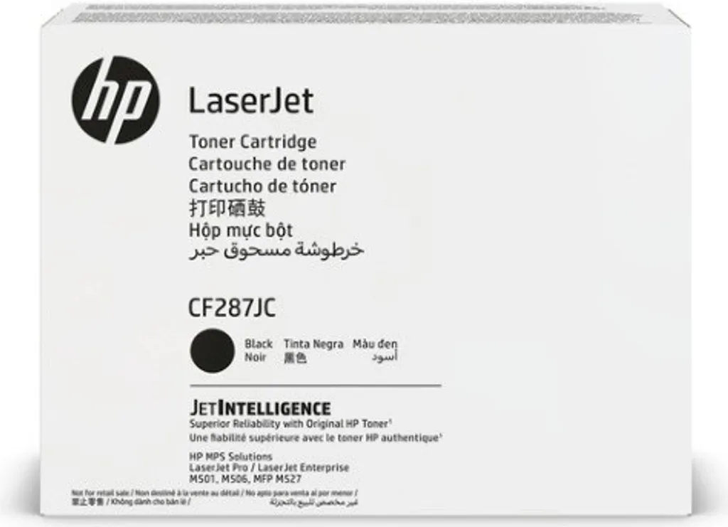 Toner Laser CF287X Noir Haute Capacité pour HP LaserJet M506 et M527
