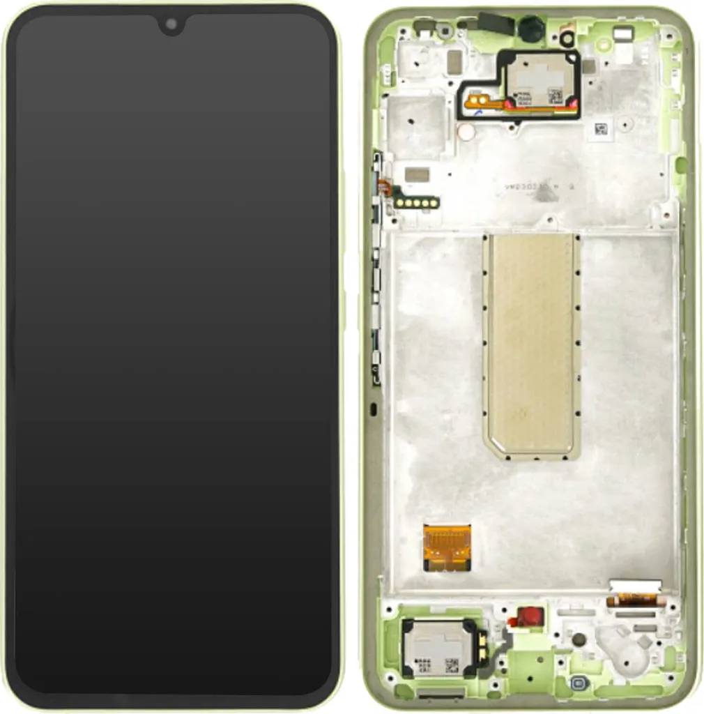 Remplacer écran cassé Samsung A34 5G - Bloc original complet Lime