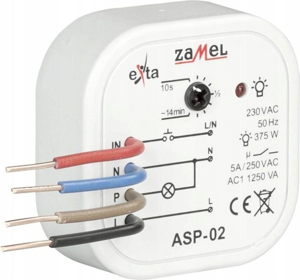 Zamel | Automazione Illuminazione ASP-02 - Nera - Controllo Immagine del prodotto 