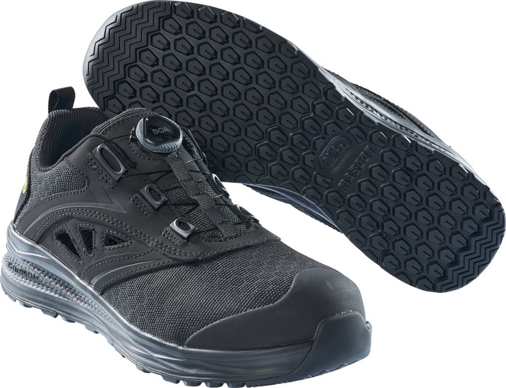 Mascot Sicherheitssandale S1P mit BOA Sicherheitssandale S1P Sicherheitsschuhe Gr. 1037, schwarz/schwarz