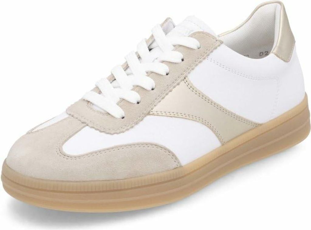 Remonte Damen Low-Top Sneaker D2C01, Frauen Halbschuhe,lose Einlage,Strassenschuhe,Sportschuhe,Freizeitschuhe,Turnschuhe,Weiss Kombi (81),40 EU