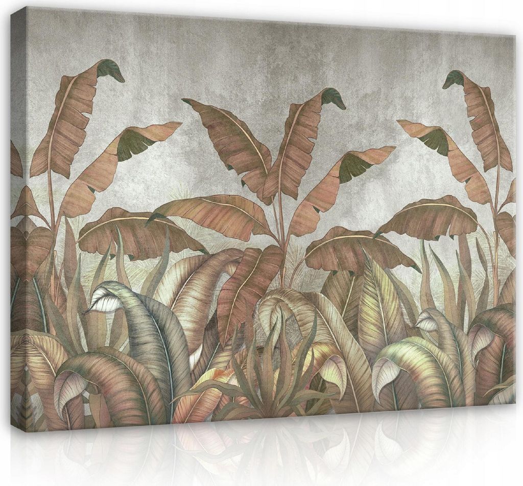 Leinwandbild Pflanzen Blätter Natur 60x40 cm XXL Modern Canvas Leinwand Bilder Leinwandbilder Wandbilder Kunstdruck Bild auf Leinwand Aufhängefertig