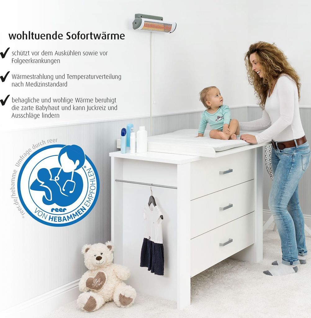 Reer 19040 EasyHeat Wickeltisch-Wärmestrahler Produktbild 11