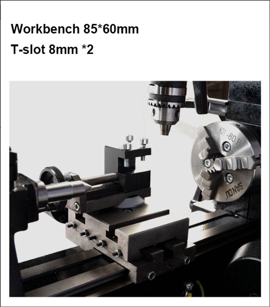 3 v 1 Mini soustruh Vrtací frézka DIY Tool Bench Lathe Obrázek produktu 8