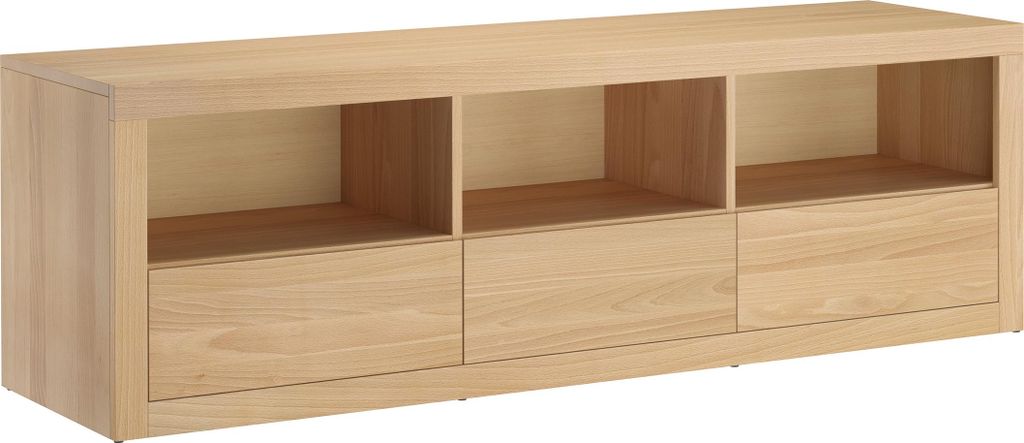 Fernsehboard TV-Element Lowboard TV-Schrank 160x44x50 Buche lackiert 90.51-16