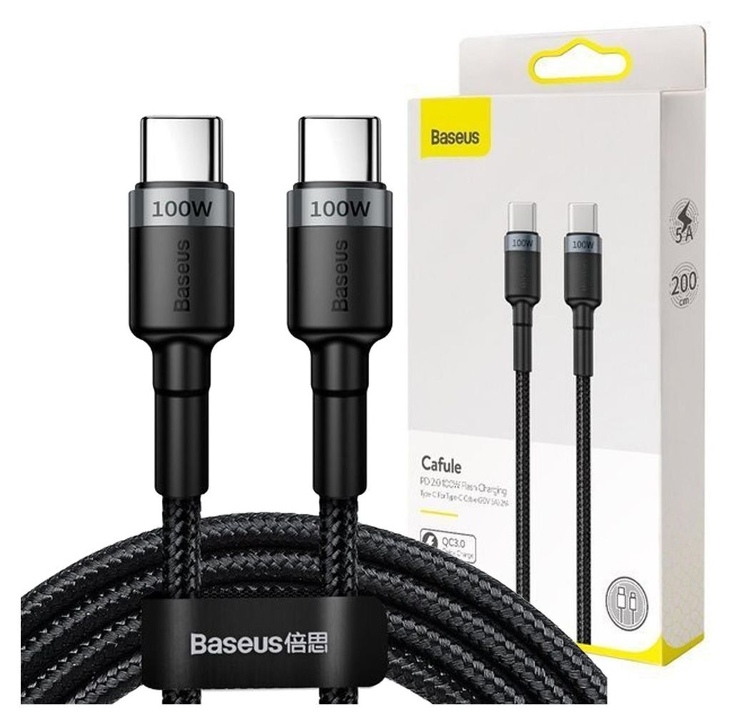 Cafule Nylon Kabel USB-C Power Delivery 2.0 Kabel 100W 20V Produktbild 