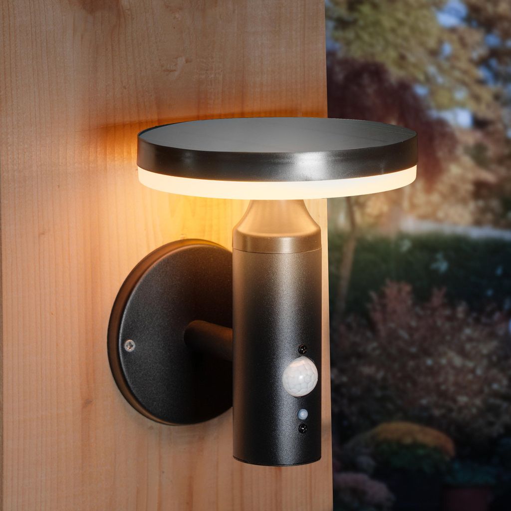 esotec PIR Solarwandleuchte Ribolla, warmweiß, 3 Betriebsmodi, outdoor 102770