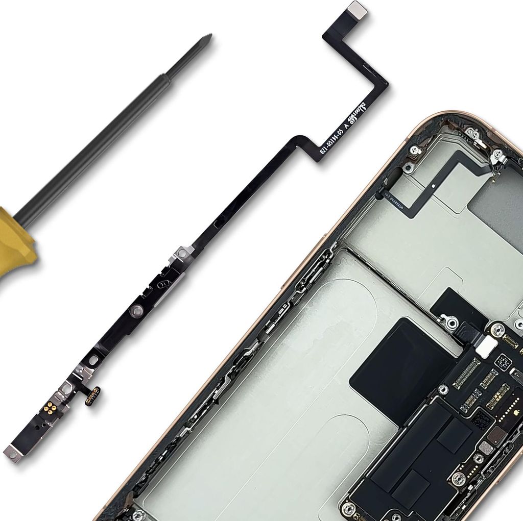 Clappio, Power-Tasten-Flexkabel iPhone 16 Pro kompatibel, Schwarz