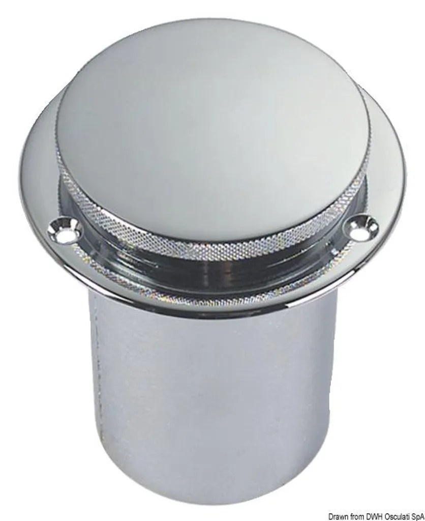 Goulot de carburant en laiton chromé anti-corrosion, finition miroir