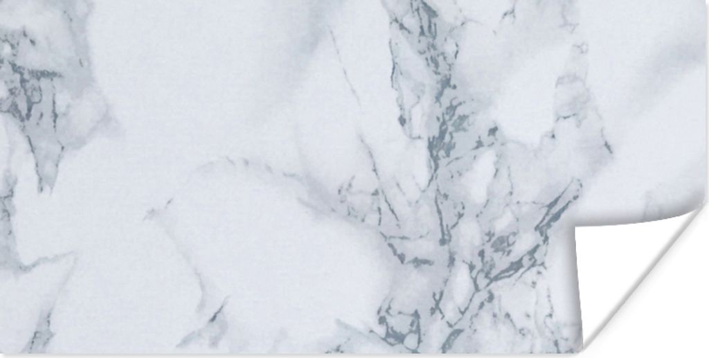 MuchoWow Poster Marmor - Muster - Gus - Weiß - Marmoroptik - Luxus 160x80 cm - Foto Poster