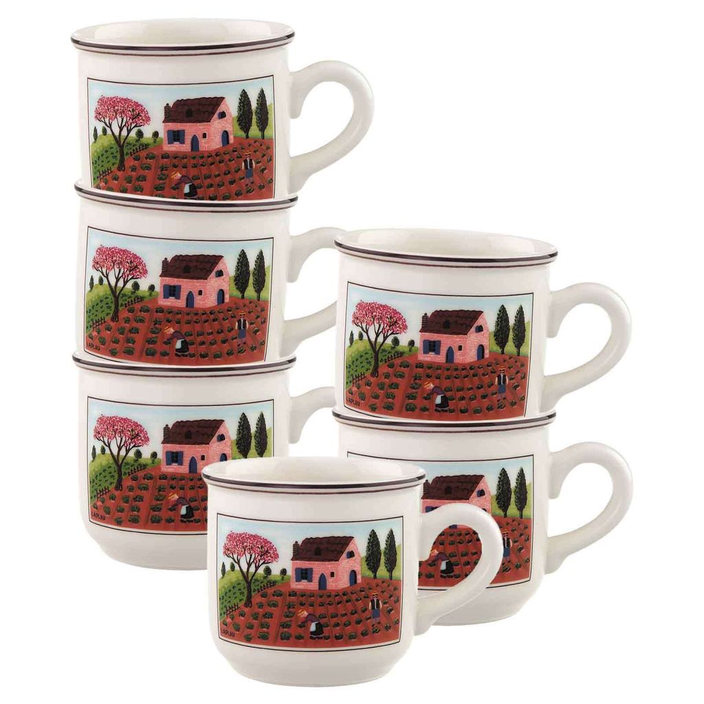 Villeroy & Boch Design Naif Kaffeetasse 200 ml 6er Set